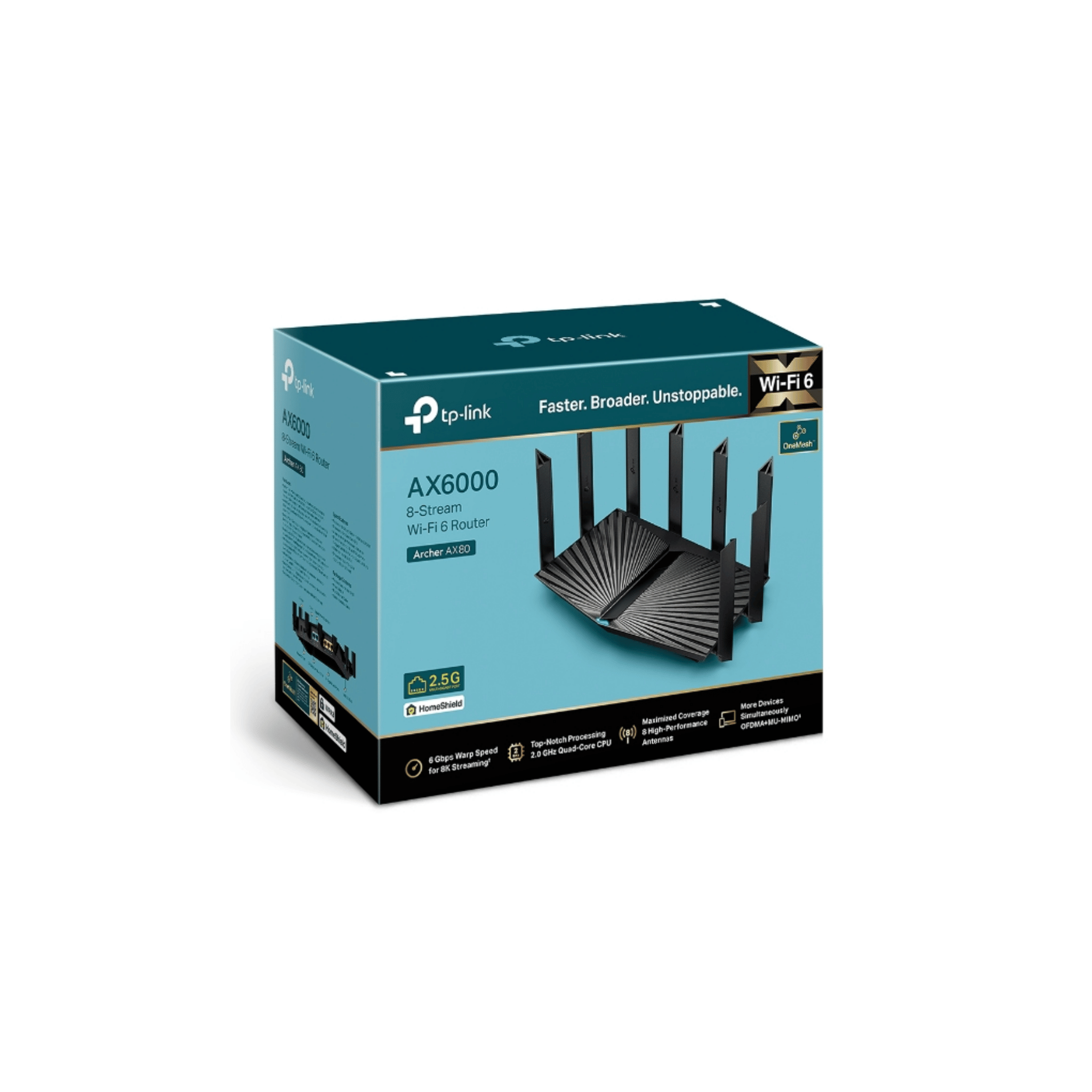Tp-link Archer AX80 AX6000 8-Stream Wi-Fi 6 Router Tp-link Archer AX80 AX6000 8-Stream Wi-Fi 6 Router